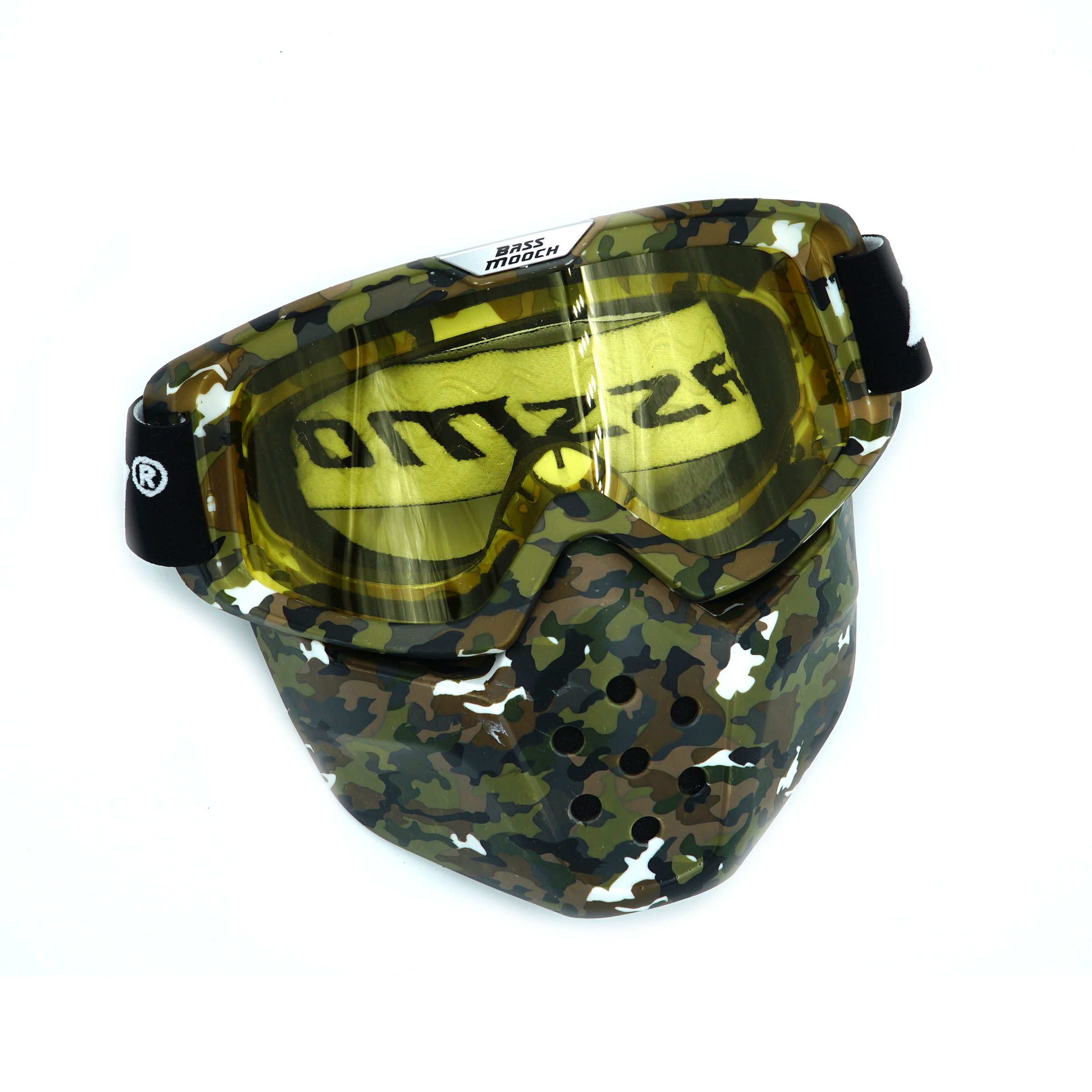 camo open face fishing pole M5 Tournament Face Mask